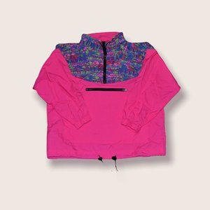Vintage 80s Quarter-Zip Windbreaker